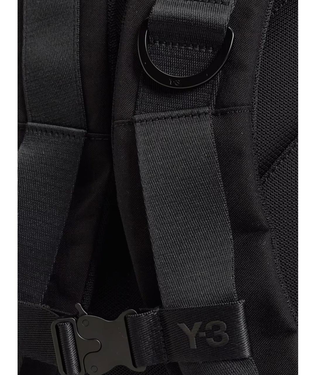 Y-3 Черный синтетический рюкзак, фото 4