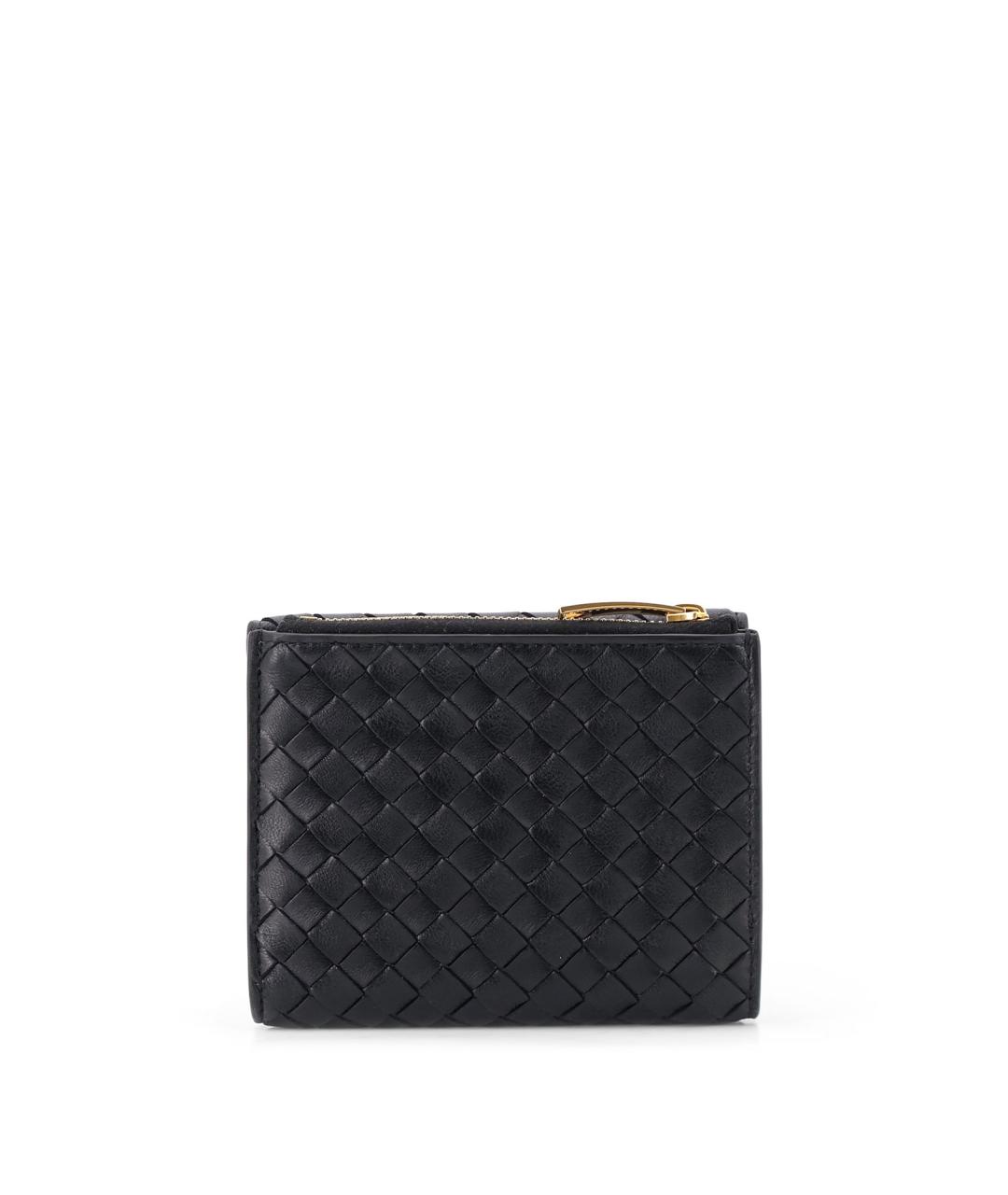 BOTTEGA VENETA Черный кожаный кошелек, фото 2