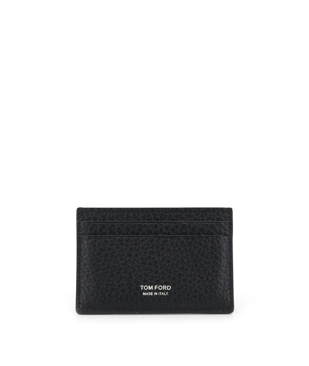TOM FORD Черный кожаный кошелек, фото 2