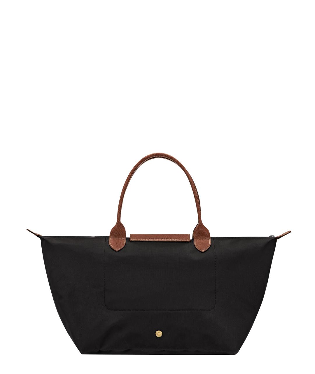 LONGCHAMP Черная синтетическая сумка тоут, фото 2