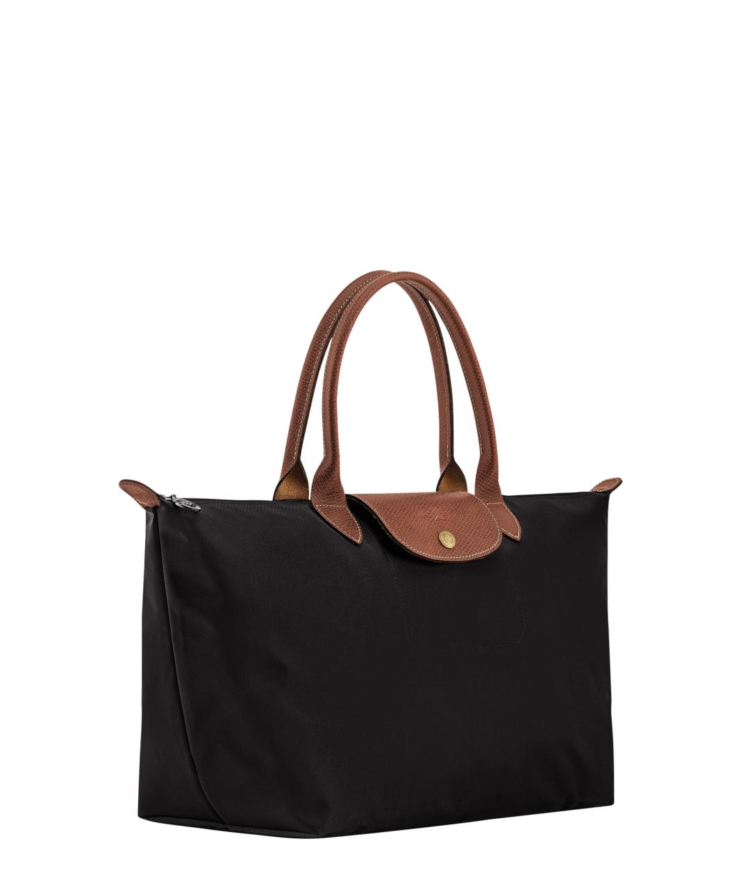LONGCHAMP Черная синтетическая сумка тоут, фото 3