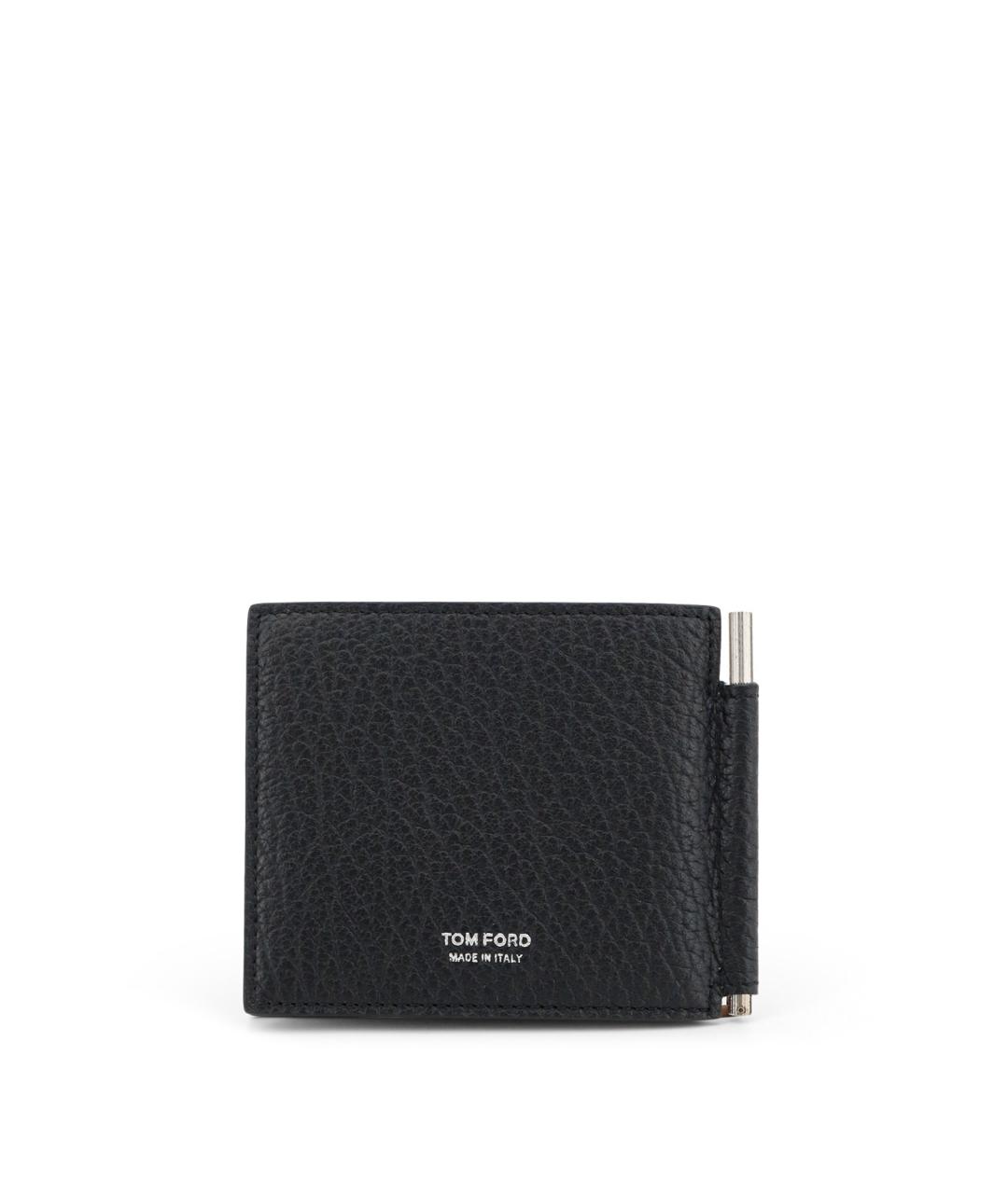 TOM FORD Черный кожаный кошелек, фото 2