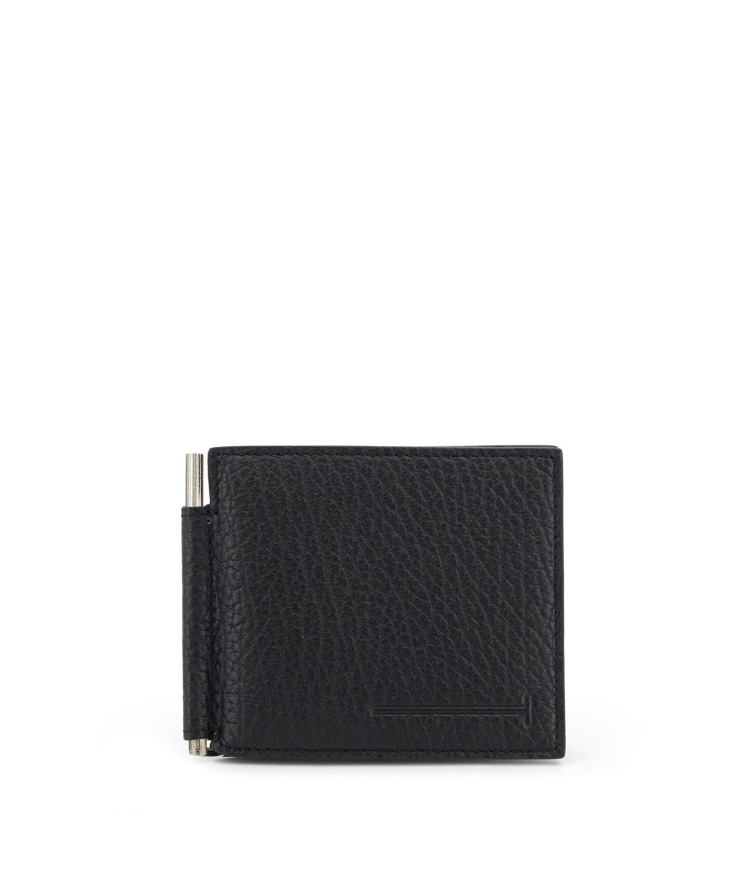 TOM FORD Черный кожаный кошелек, фото 1