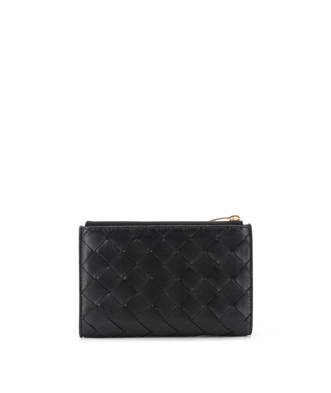 BOTTEGA VENETA Черный кожаный кошелек, фото 2