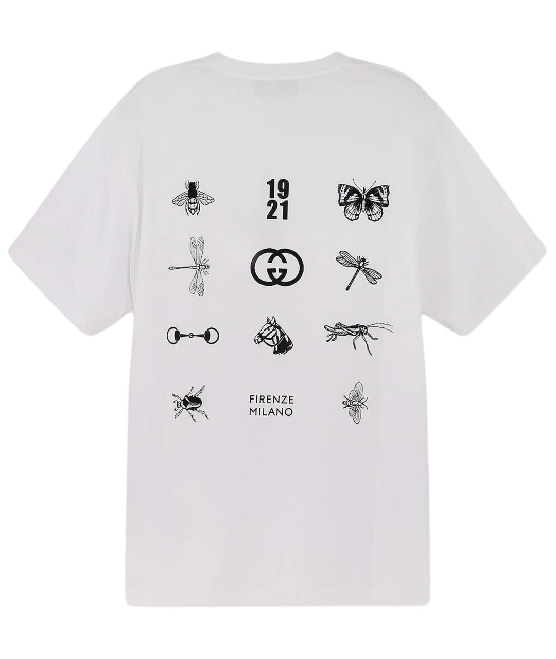 GUCCI Белая футболка, фото 2
