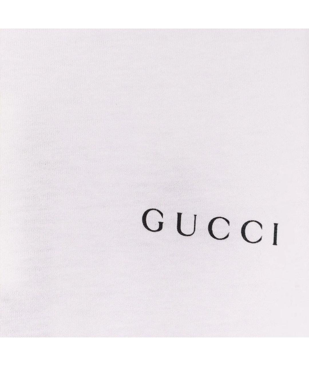 GUCCI Белая футболка, фото 5