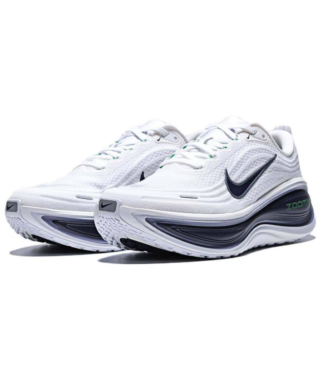 NIKE Белые текстильные низкие кроссовки / кеды, фото 3