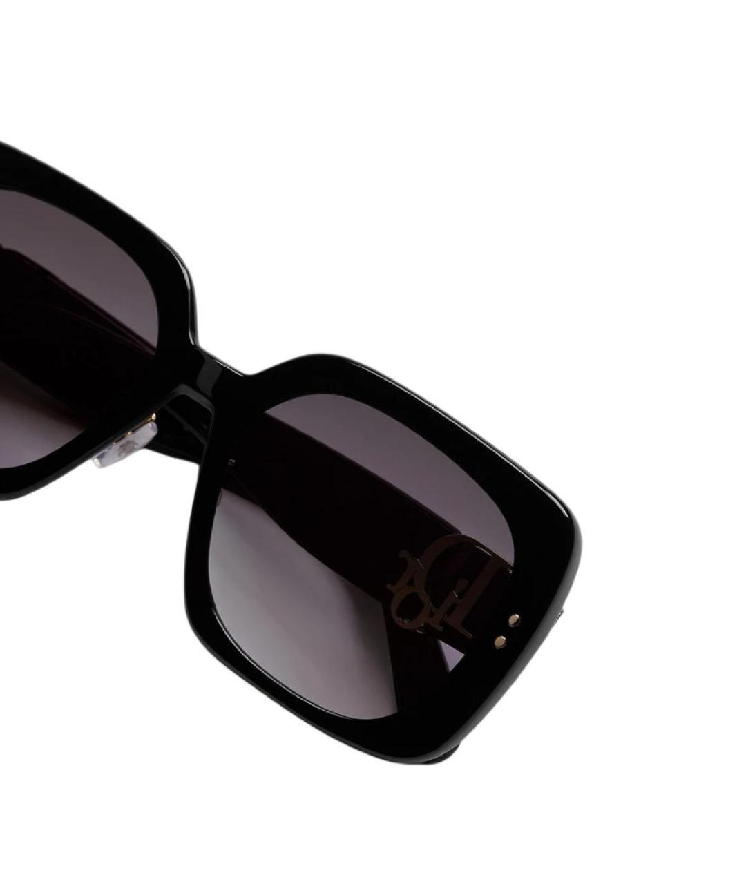 CHRISTIAN DIOR Черные пластиковые солнцезащитные очки, фото 3