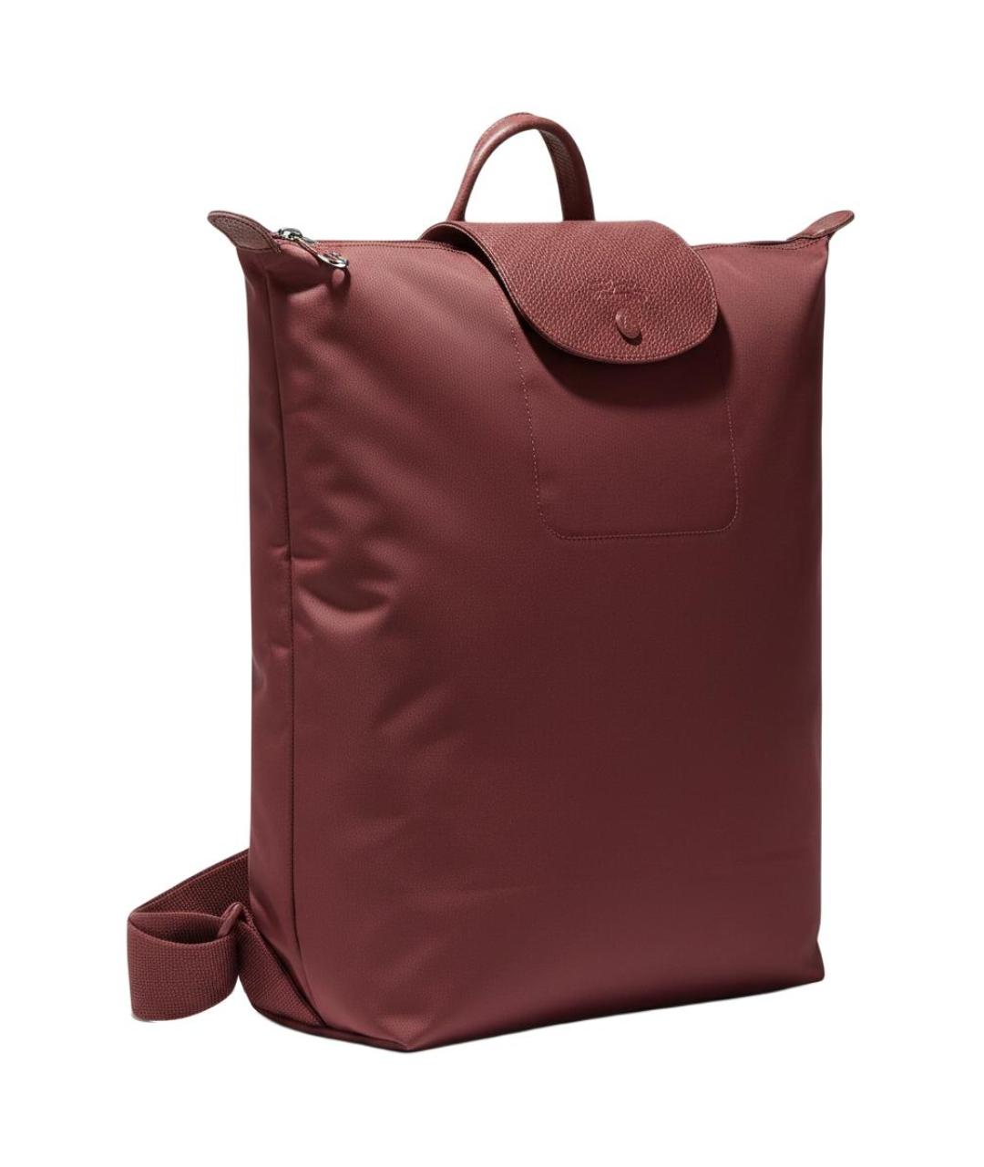 LONGCHAMP Бордовый тканевый рюкзак, фото 2