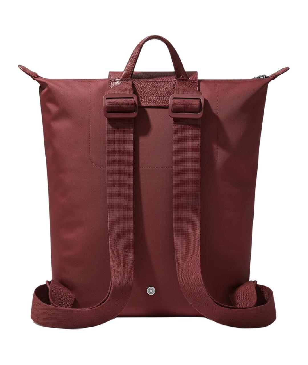 LONGCHAMP Бордовый тканевый рюкзак, фото 3