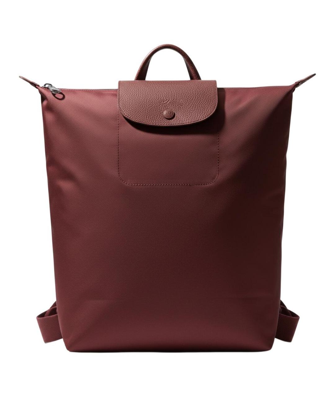 LONGCHAMP Бордовый тканевый рюкзак, фото 1