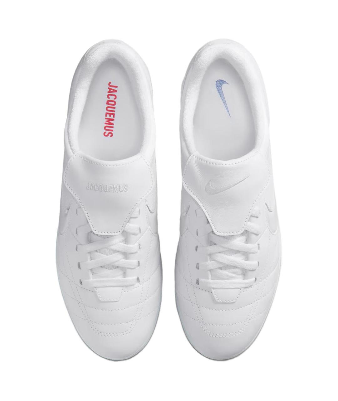 NIKE Белые кожаные низкие кроссовки / кеды, фото 4