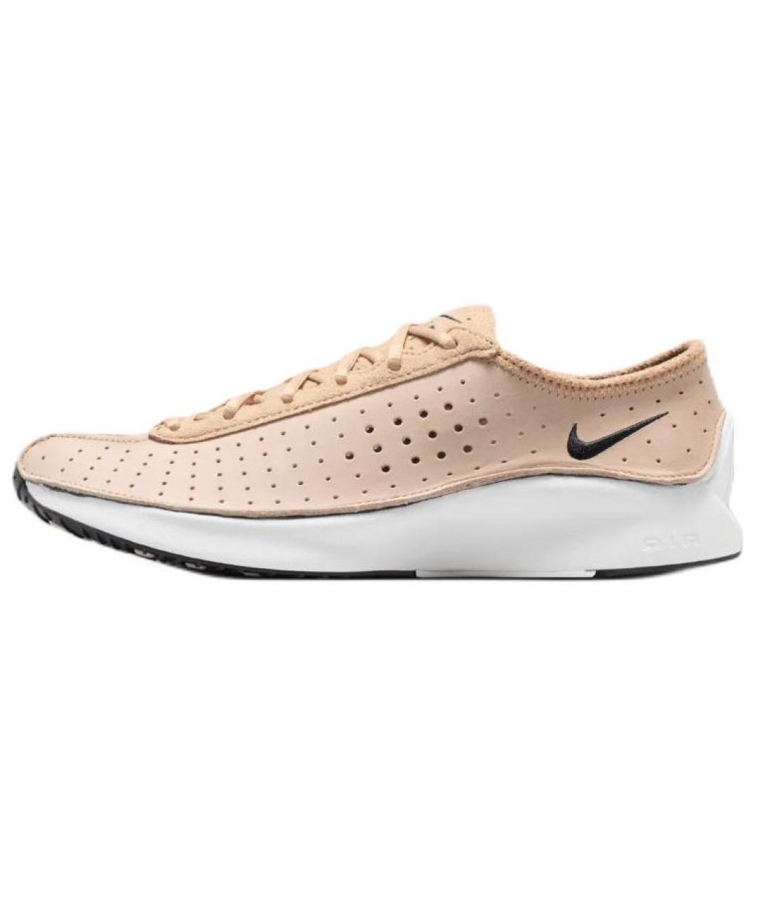 NIKE Бежевые кожаные кроссовки, фото 8