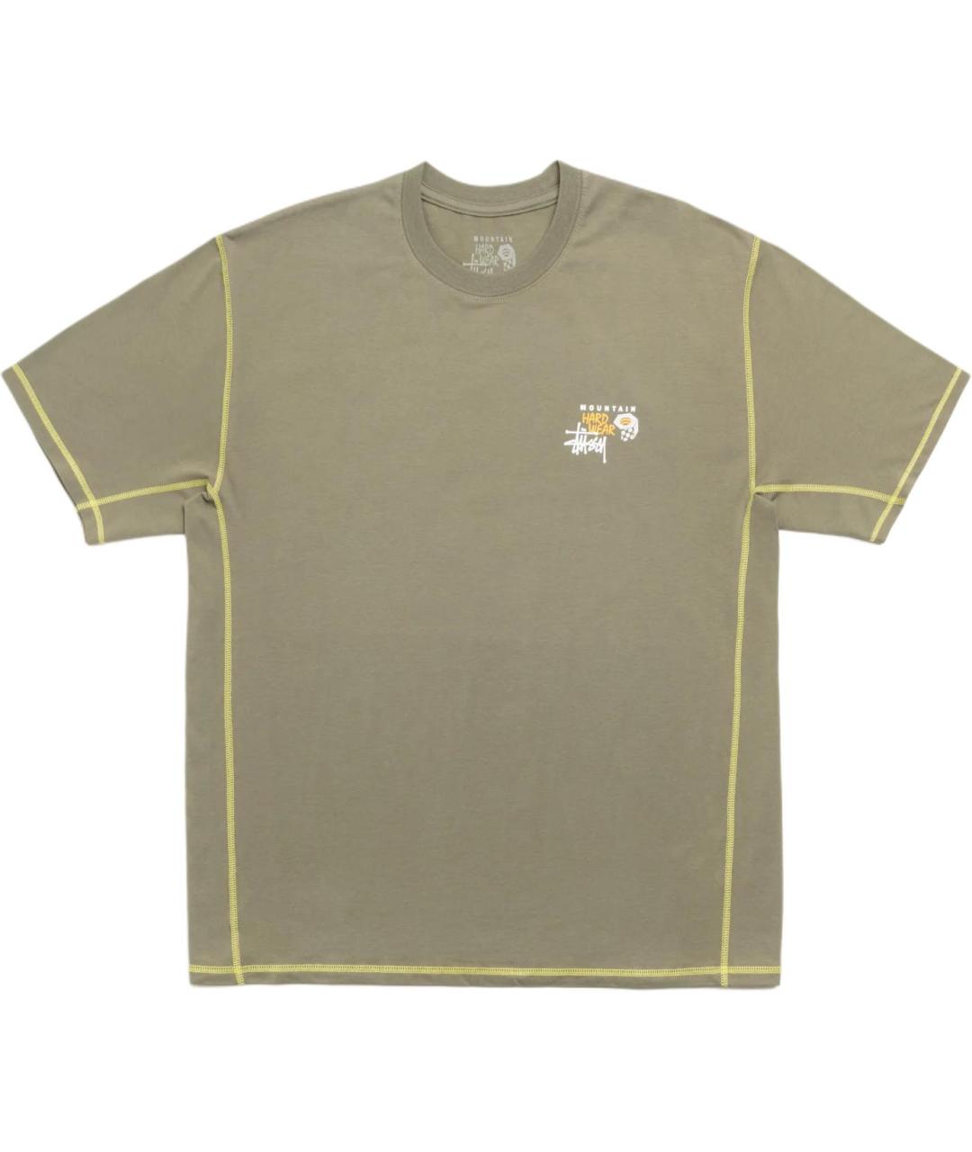 STUSSY Хаки футболка, фото 1