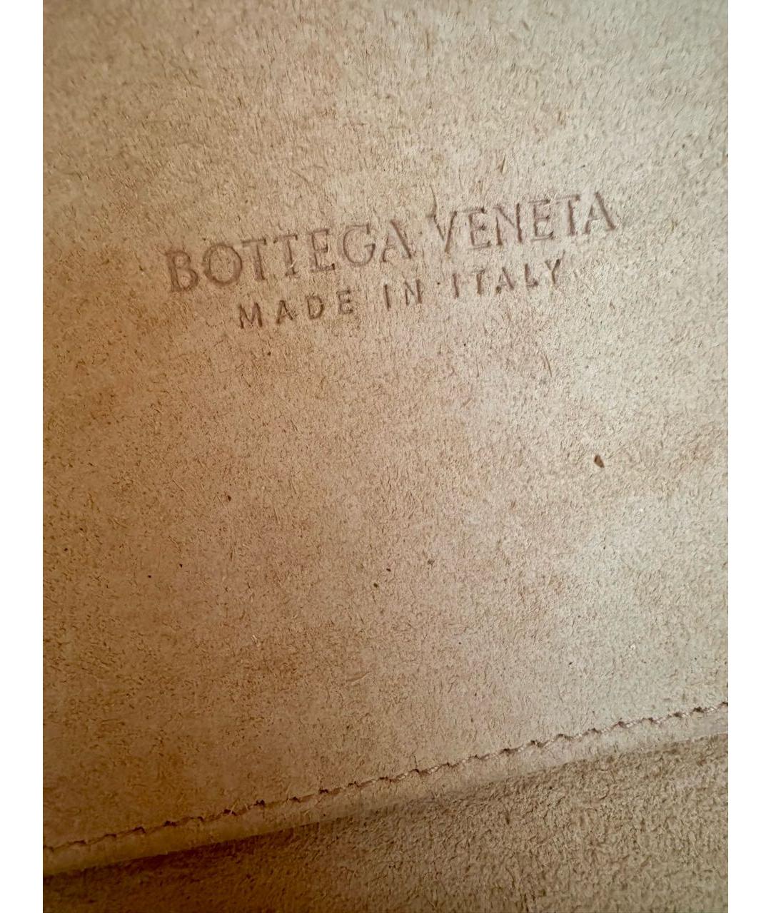 BOTTEGA VENETA Оранжевая кожаная сумка тоут, фото 6