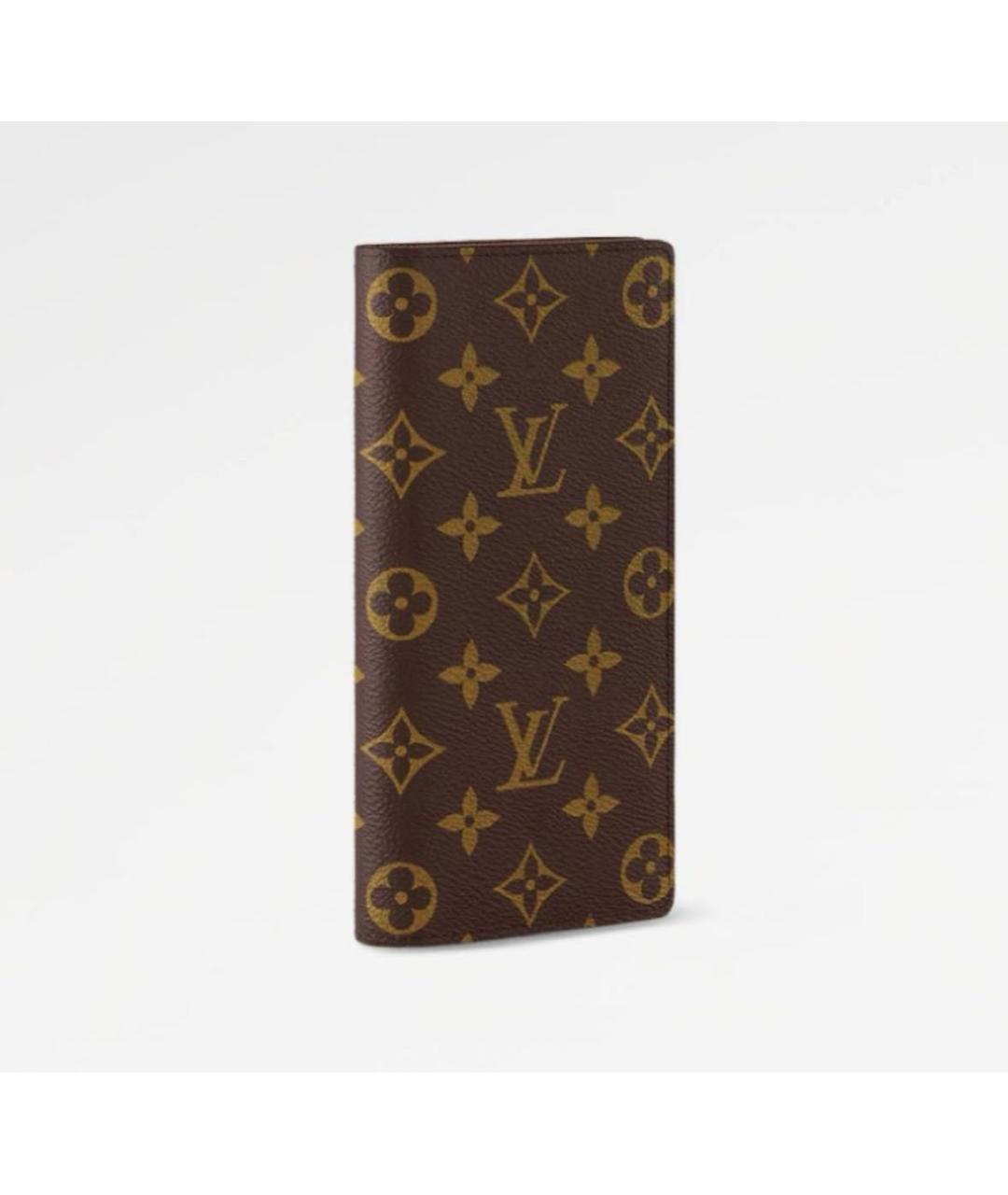 LOUIS VUITTON Коричневый кошелек, фото 4