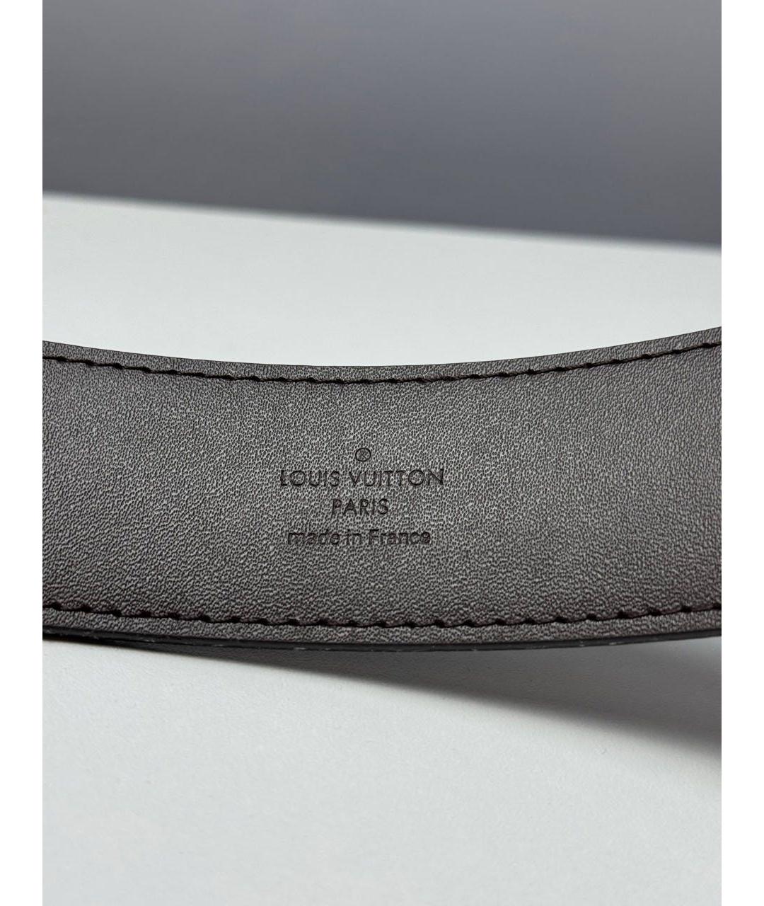 LOUIS VUITTON Коричневый кожаный ремень, фото 1
