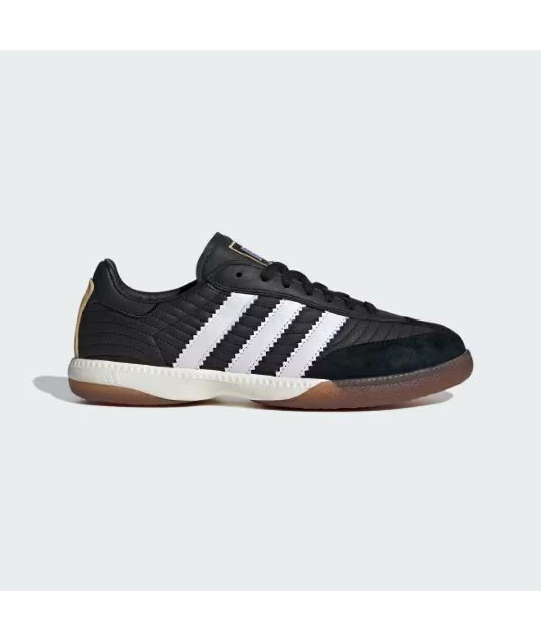ADIDAS Черные кожаные низкие кроссовки / кеды, фото 8