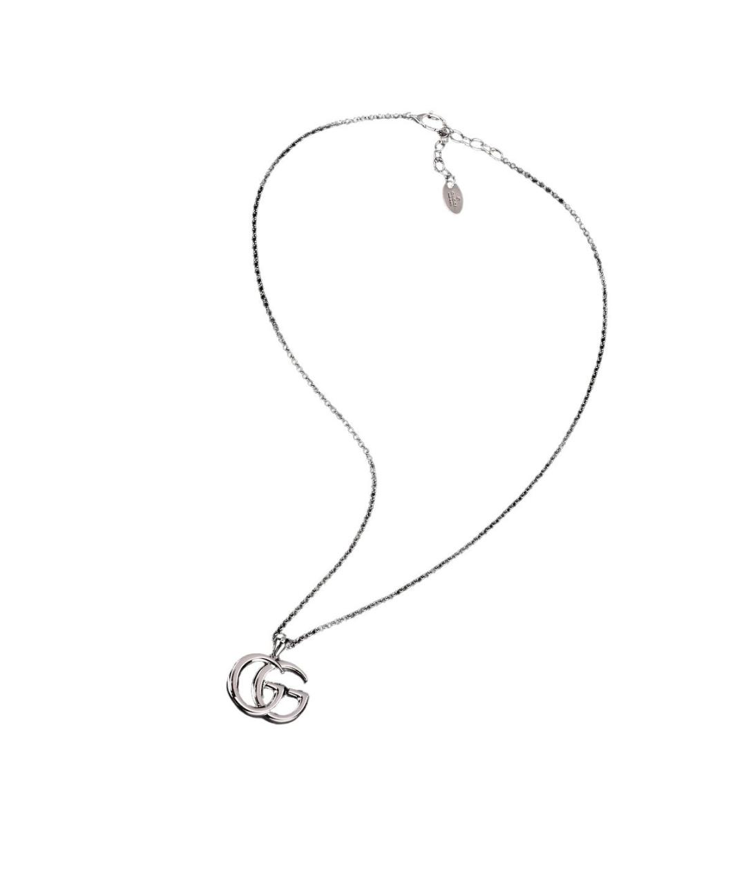 GUCCI Серебряная металлическая подвеска, фото 1
