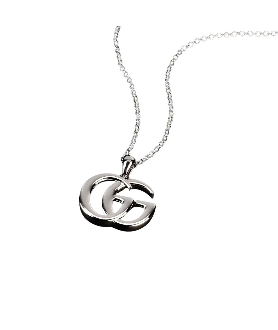 GUCCI Серебряная металлическая подвеска, фото 2