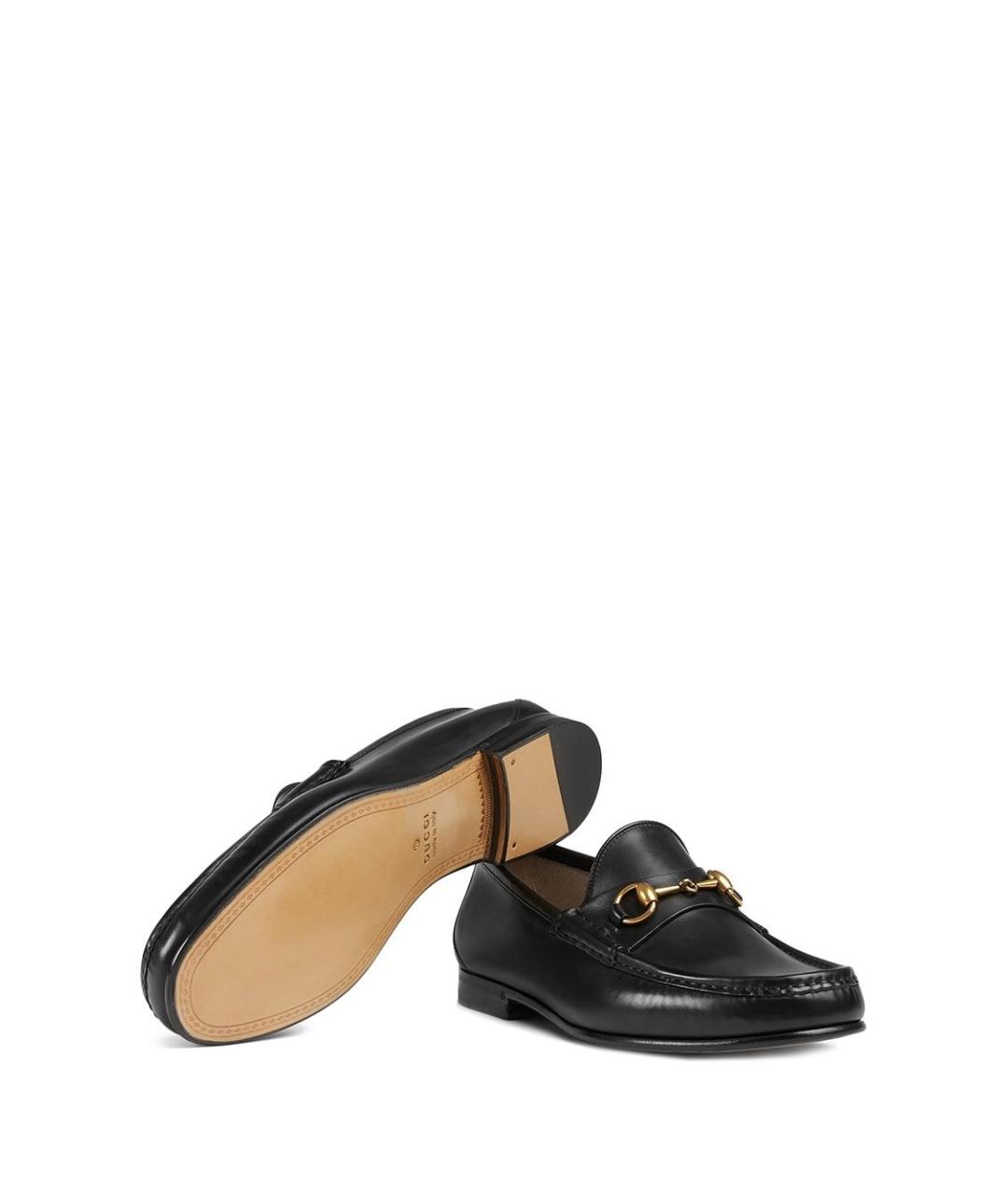 GUCCI Черные кожаные лоферы, фото 8