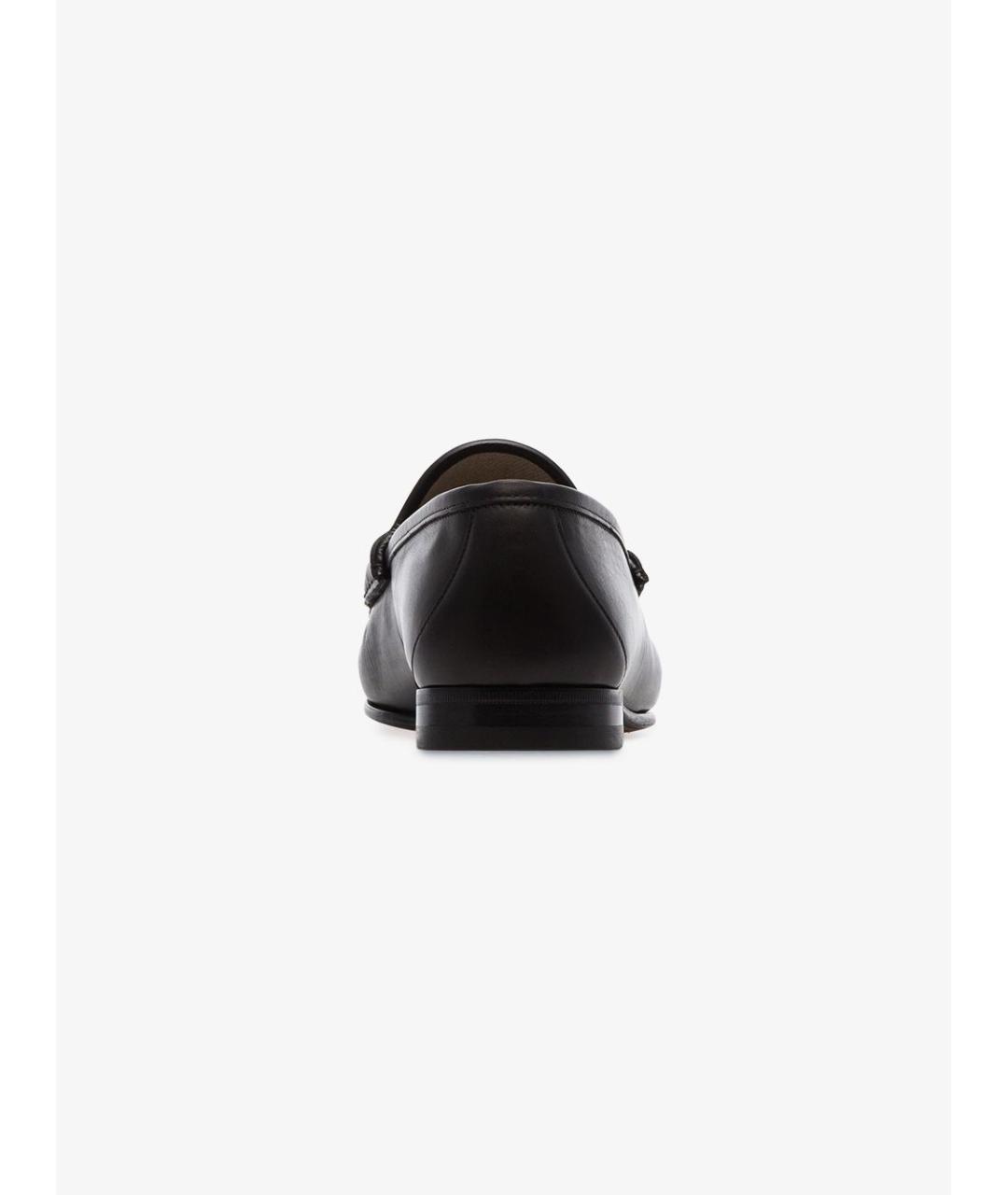GUCCI Черные кожаные лоферы, фото 3