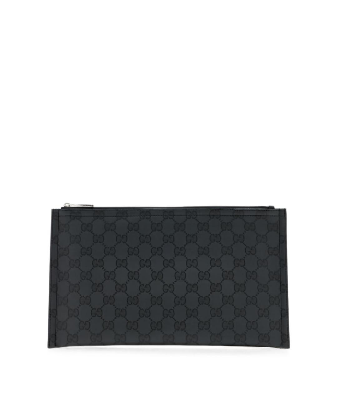 GUCCI Черная папка для документов из канвы, фото 1