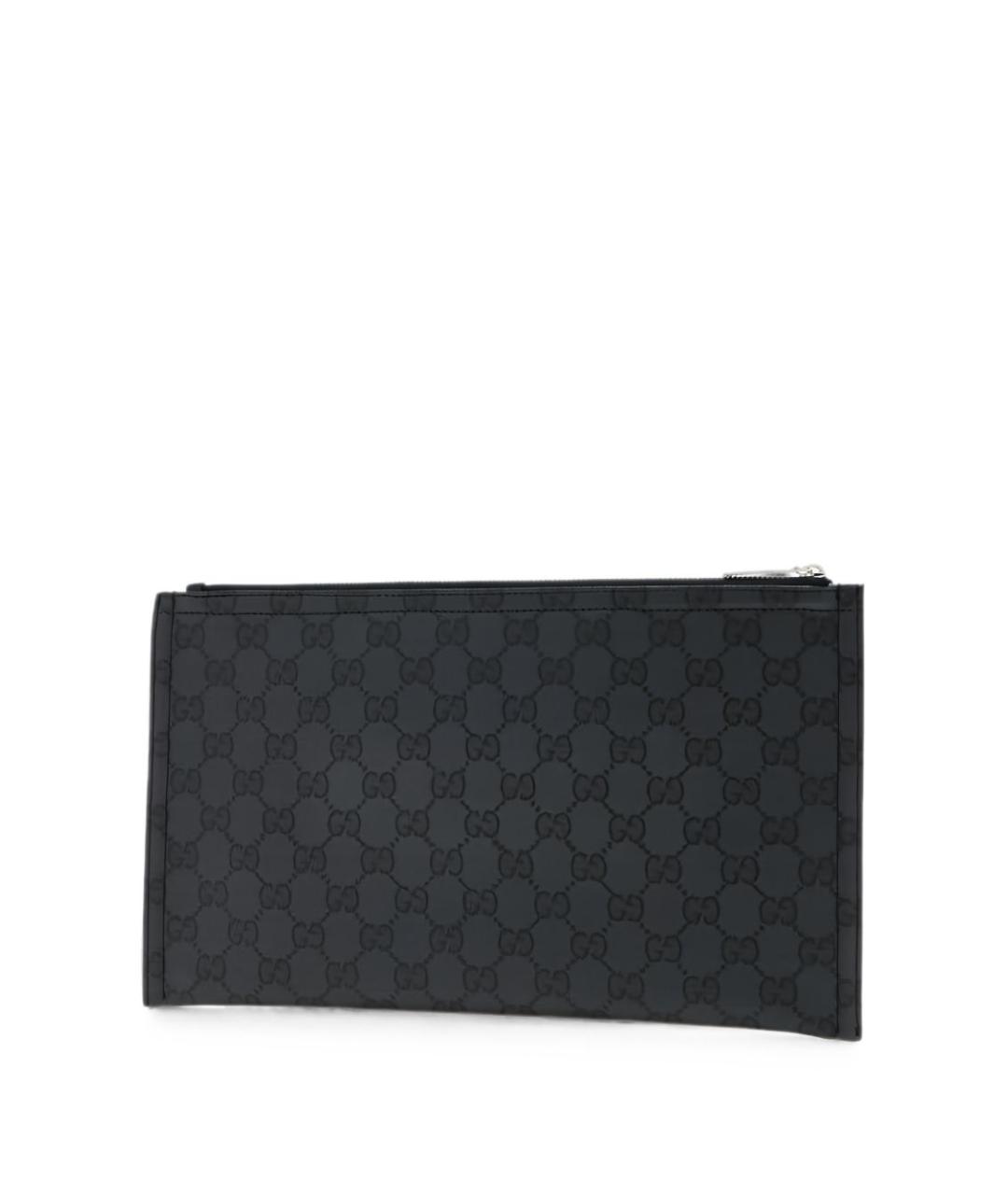 GUCCI Черная папка для документов из канвы, фото 3