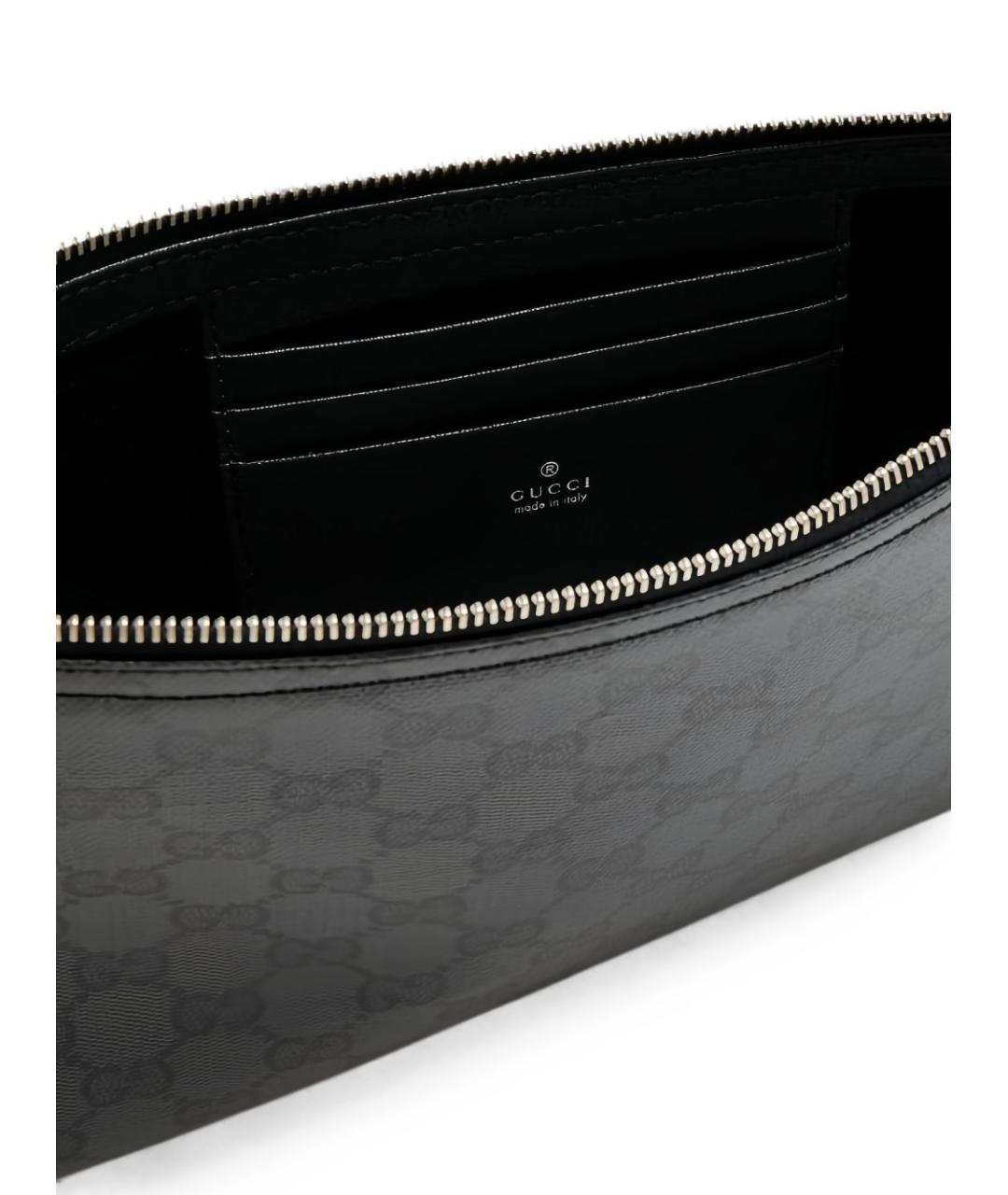 GUCCI Черная папка для документов из канвы, фото 2