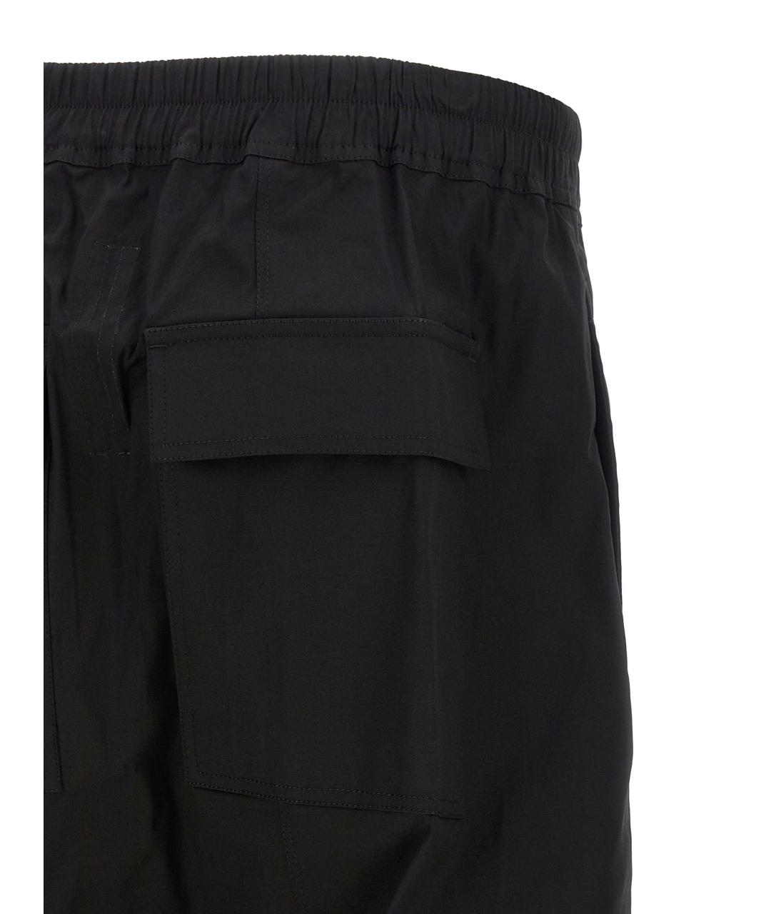 RICK OWENS Черные хлопковые шорты, фото 4