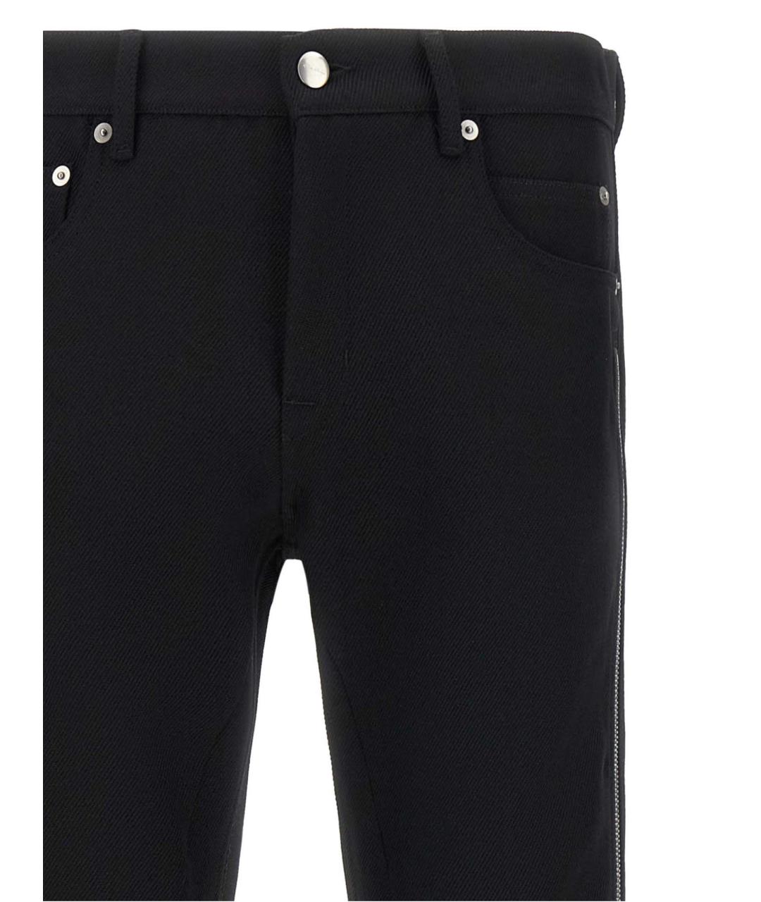 RICK OWENS Черные шерстяные повседневные брюки, фото 4
