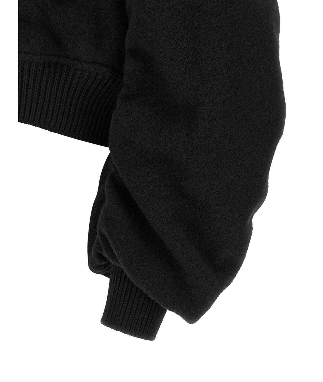 RICK OWENS Черная шерстяная куртка, фото 4