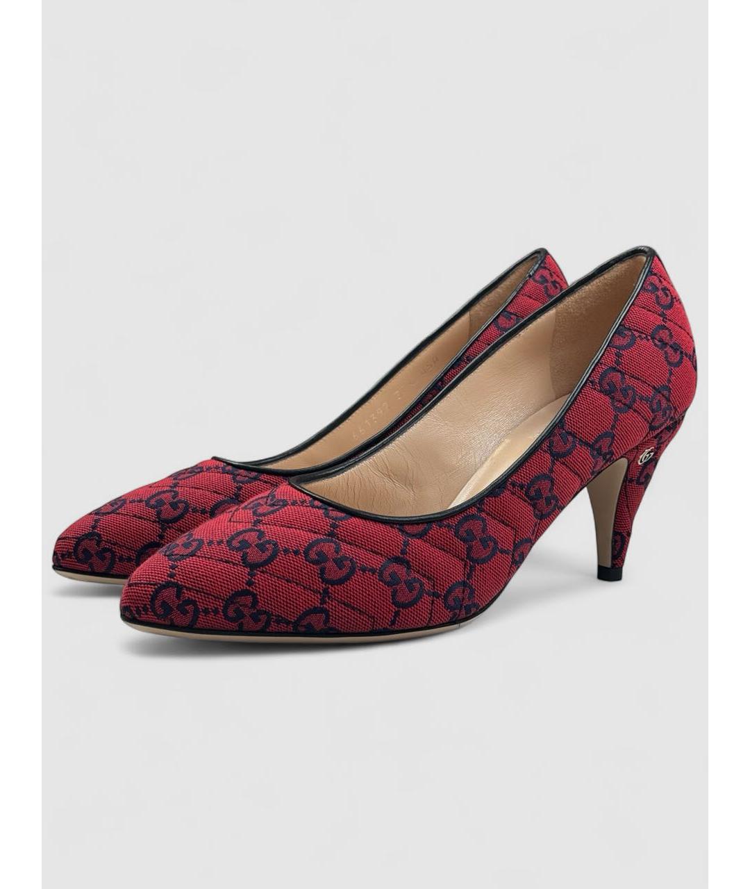 GUCCI Красные туфли, фото 2