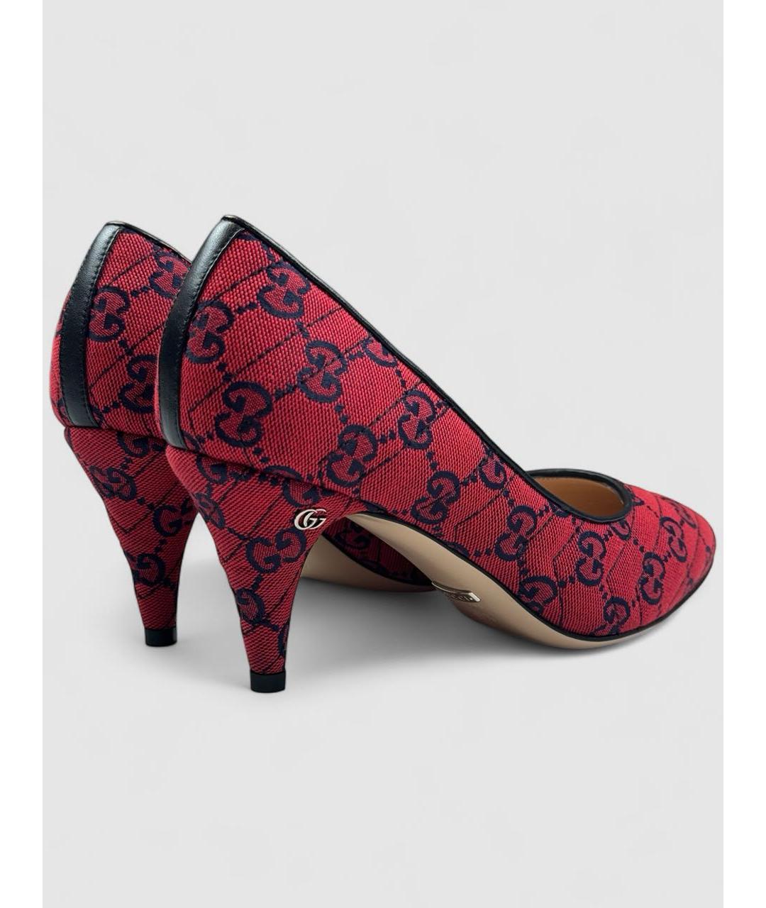 GUCCI Красные туфли, фото 4