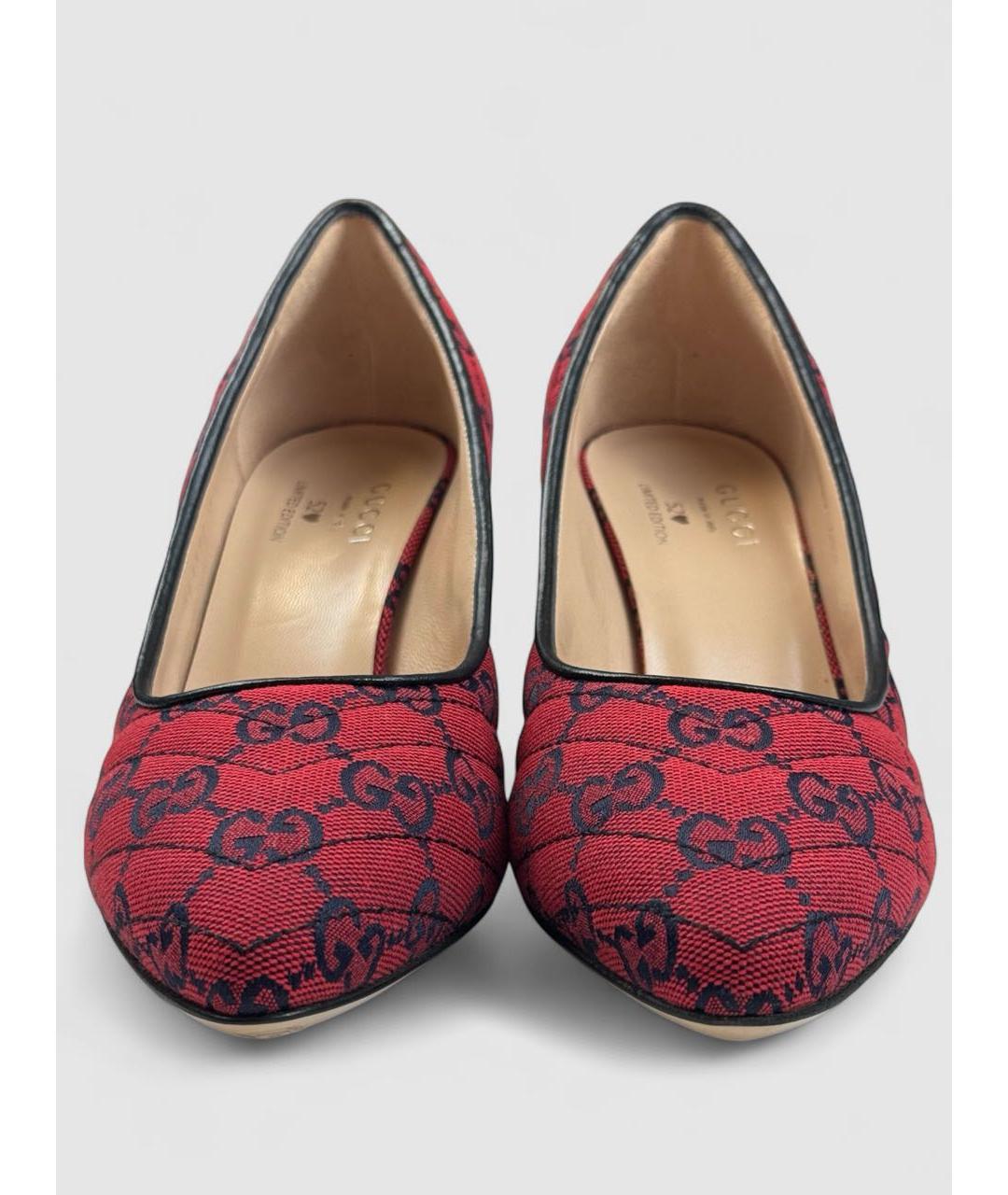 GUCCI Красные туфли, фото 3