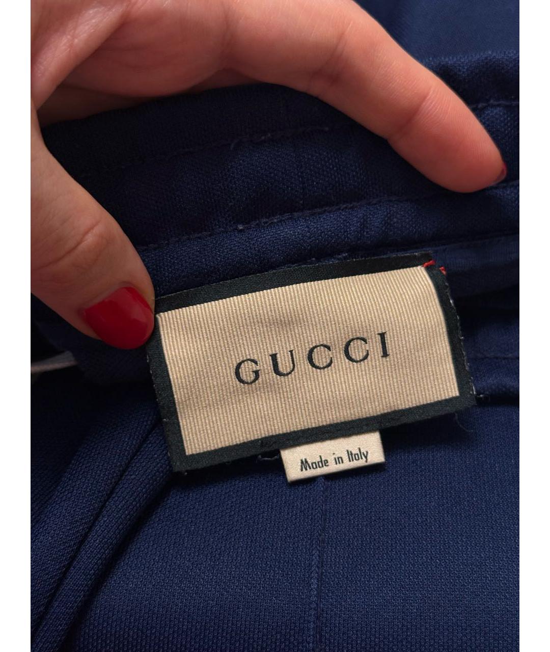 GUCCI Темно-синие спортивные брюки и шорты, фото 6