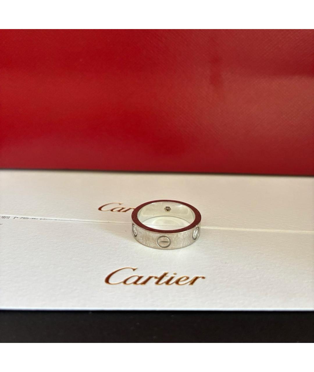 CARTIER Серебряное кольцо из белого золота, фото 2