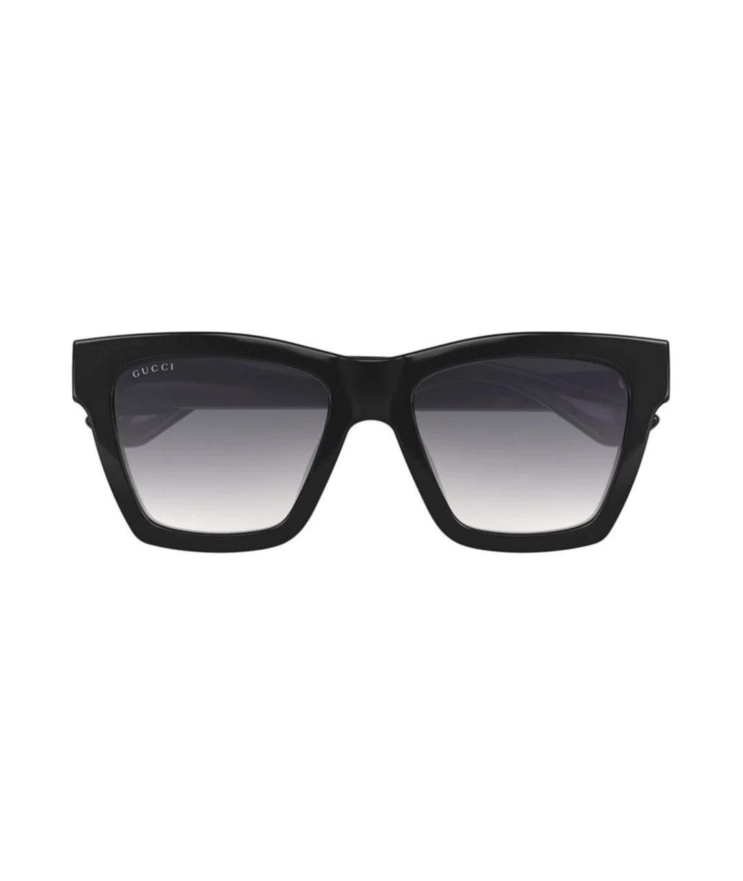 GUCCI Черные пластиковые солнцезащитные очки, фото 2