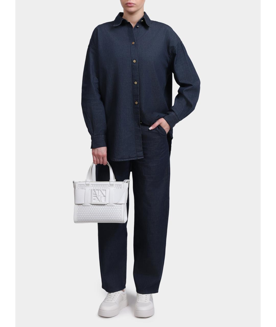 ARMANI EXCHANGE Темно-синяя рубашка, фото 2