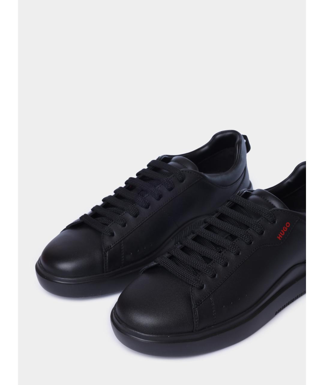 HUGO BOSS Черные низкие кроссовки / кеды, фото 3