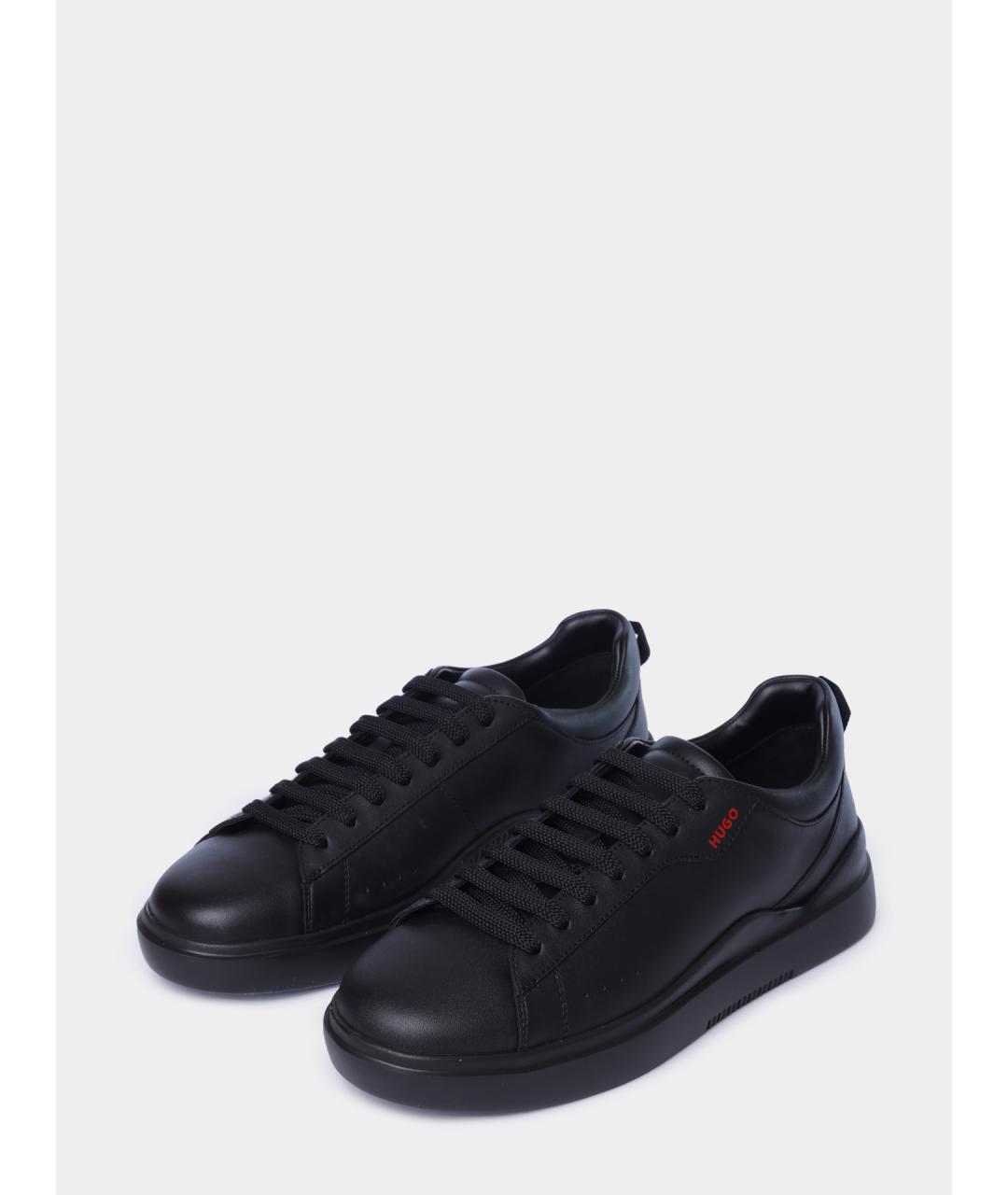 HUGO BOSS Черные низкие кроссовки / кеды, фото 2