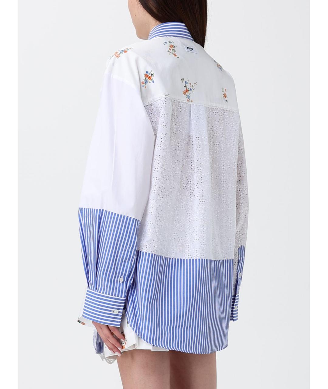 MSGM Белая хлопковая рубашка, фото 2