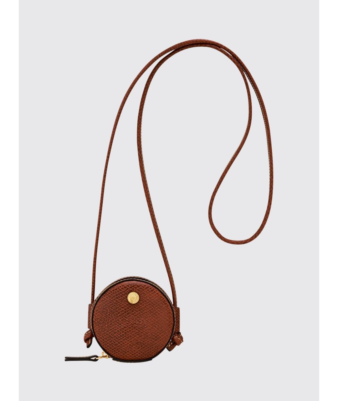 LONGCHAMP Коричневый брелок, фото 2