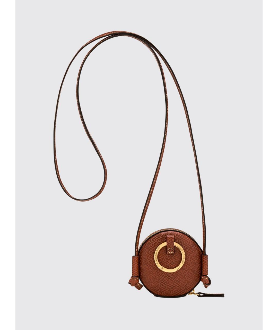 LONGCHAMP Коричневый брелок, фото 1