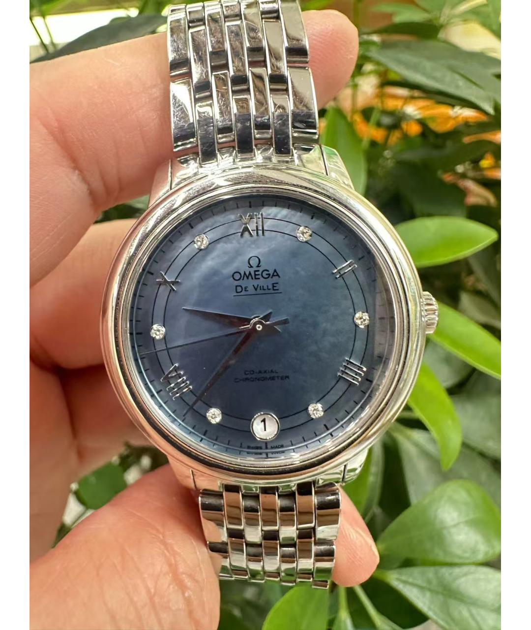 OMEGA Серебряные часы, фото 3