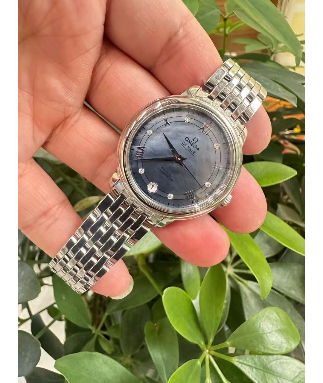OMEGA Серебряные часы, фото 4