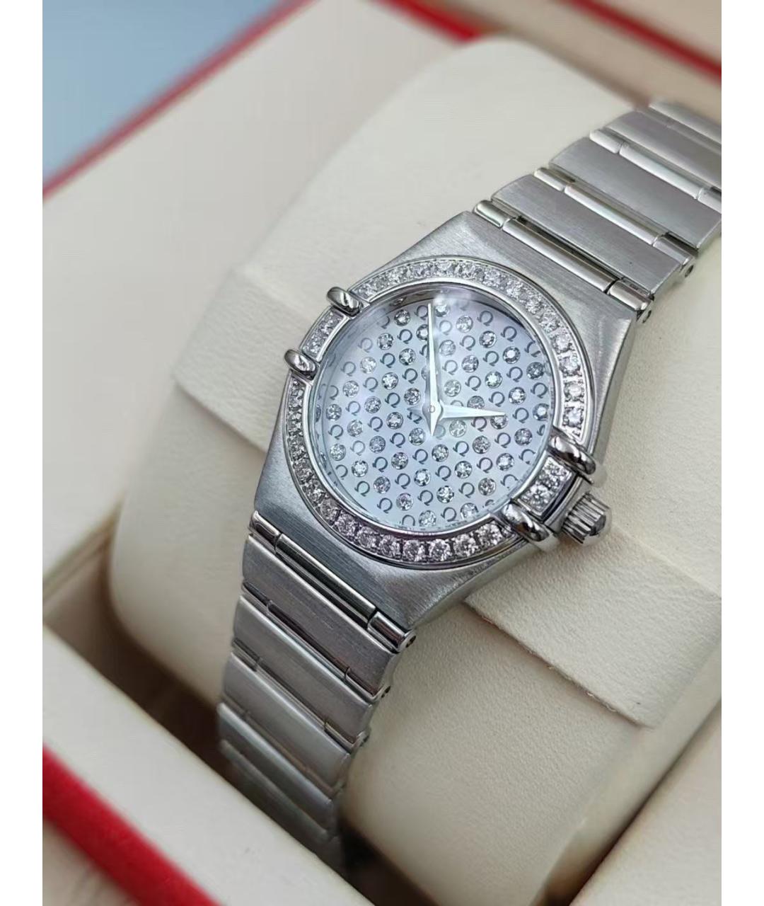 OMEGA Серебряные часы, фото 5