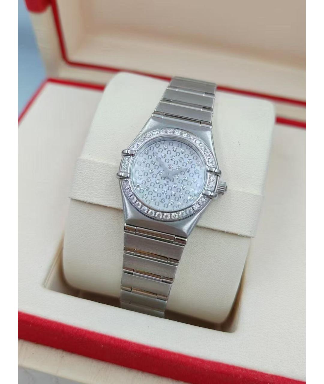 OMEGA Серебряные часы, фото 4