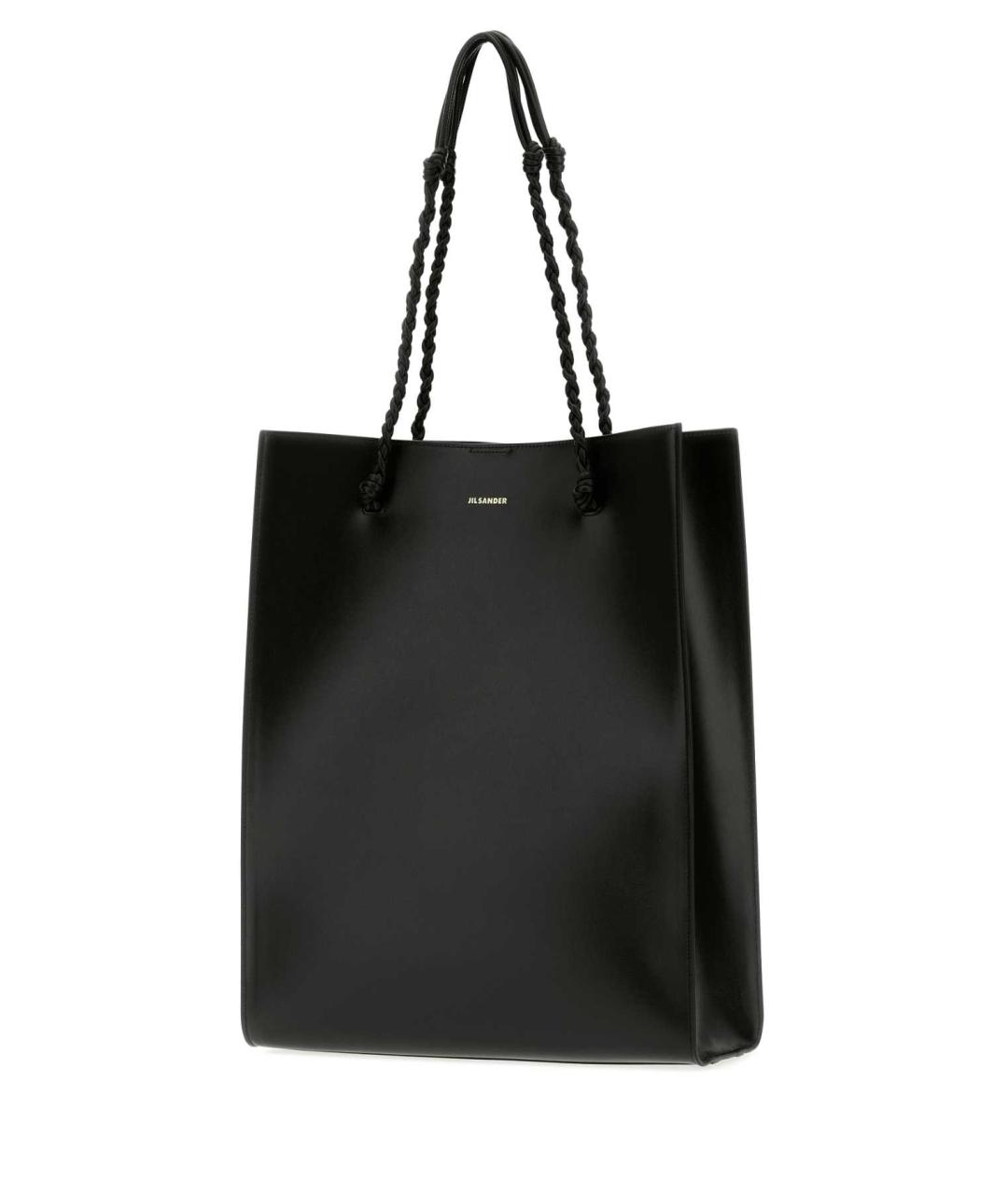 JIL SANDER Черная кожаная сумка через плечо, фото 2