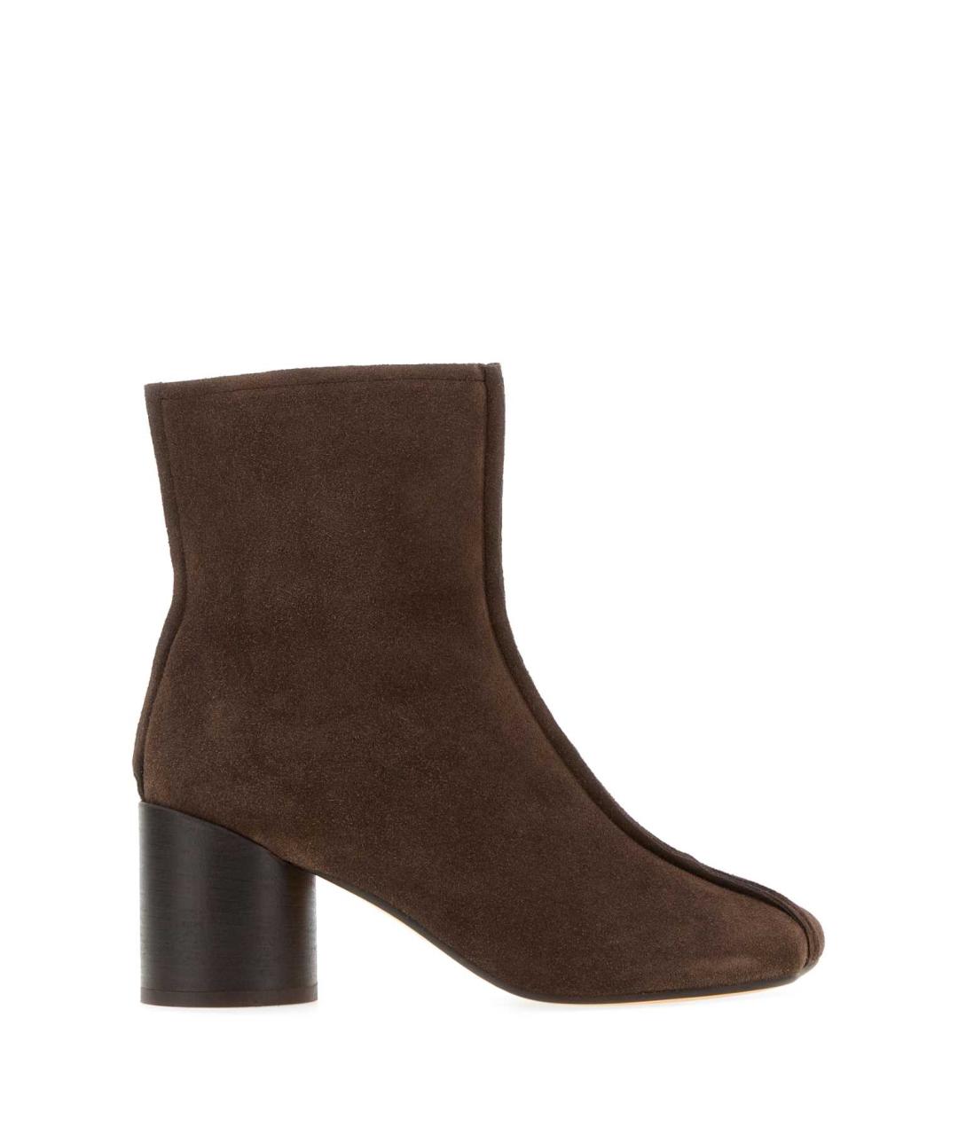 MM6 MAISON MARGIELA Коричневые замшевые ботильоны, фото 1